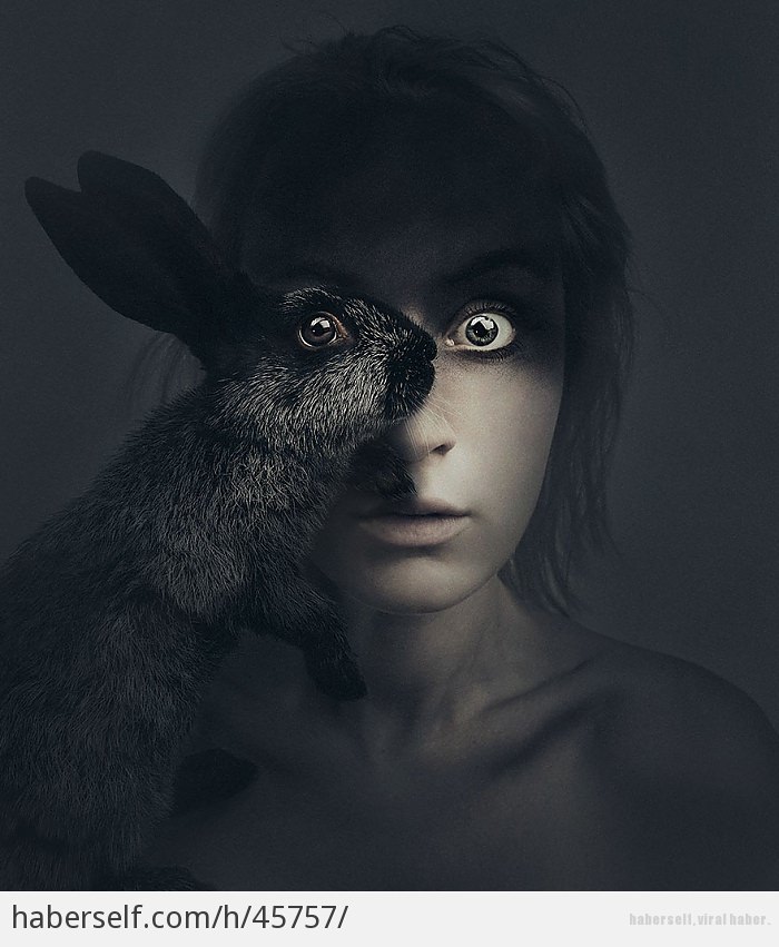 Hayvanların gözleriyle dünyaya bakan kadın