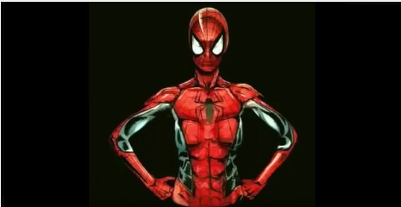 Vücudunu boyayıp kendini çizgi kahramanlara dönüştüren manken