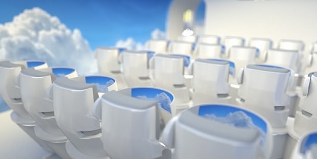 1000 yolculu, barlı ve penceresiz konsept uçak