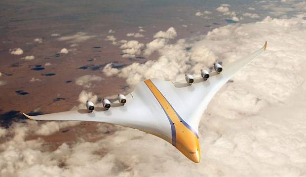 1000 yolculu, barlı ve penceresiz konsept uçak