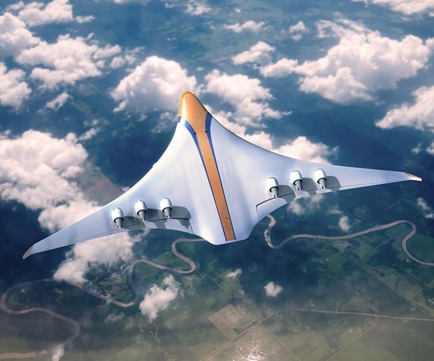 1000 yolculu, barlı ve penceresiz konsept uçak