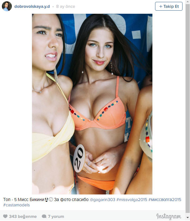 2016 Rusya Güzeli Seçildi: Yana Dobrovolskaya