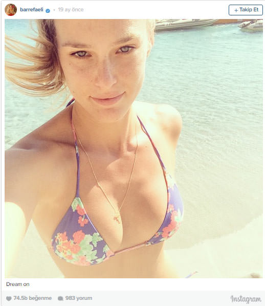 Bar Refaeli'den içinizi ısıtıcak Instagram pozları