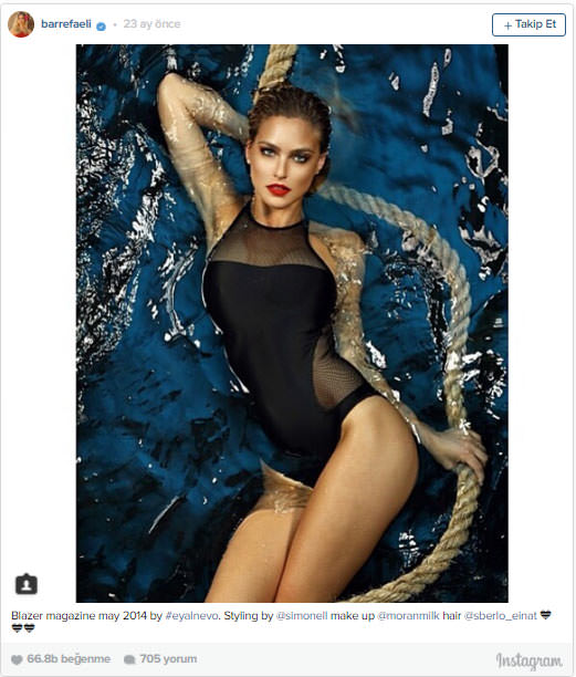 Bar Refaeli'den içinizi ısıtıcak Instagram pozları