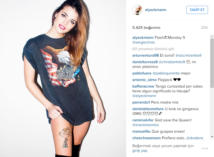 Güzelliği ile gönüllerde taht kuran Aly Eckmann