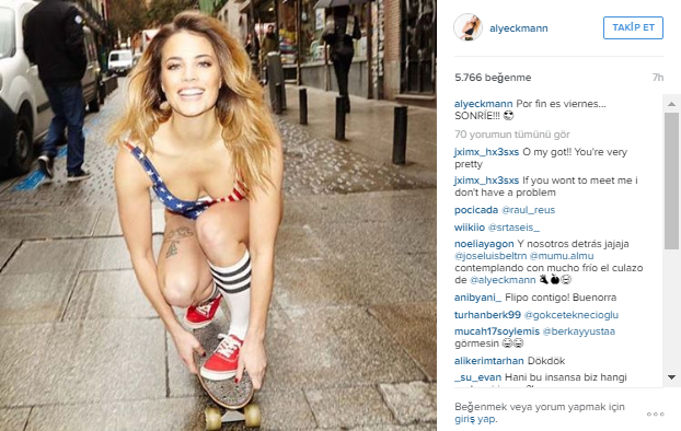 Güzelliği ile gönüllerde taht kuran Aly Eckmann