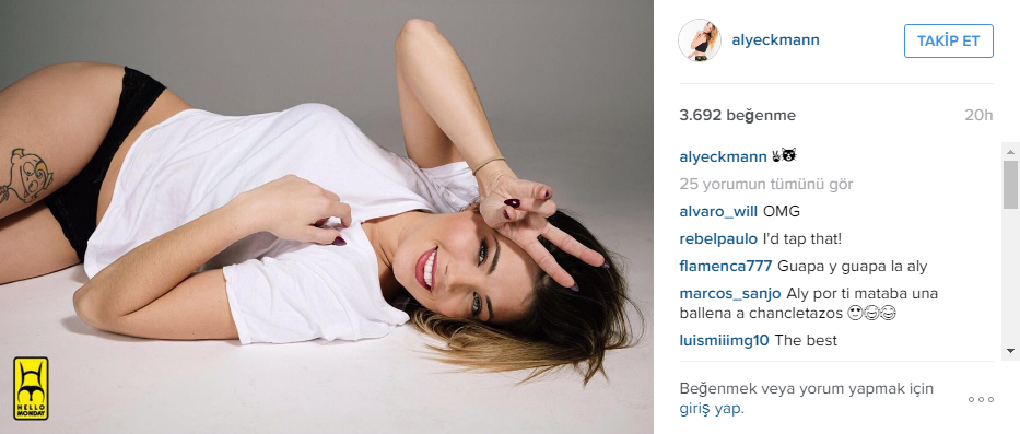 Güzelliği ile gönüllerde taht kuran Aly Eckmann