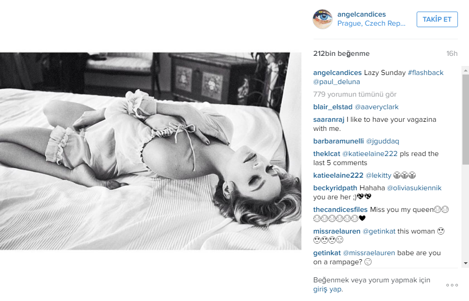Seksi melek Candice Swanepoel instagram paylaşımları