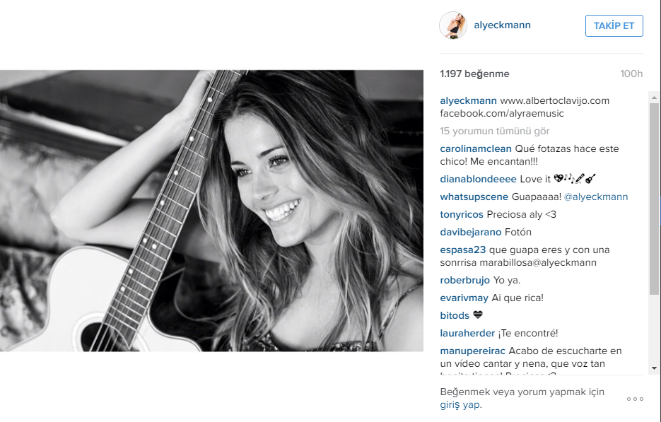 Güzelliği ile gönüllerde taht kuran Aly Eckmann