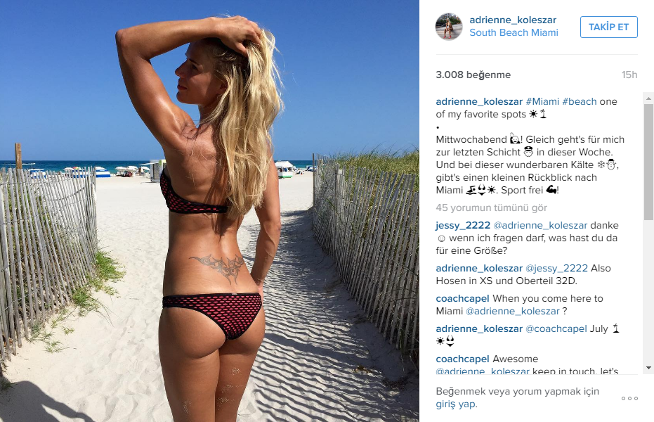 İnstagramin yeni fenomeni: Alman polis Adrienne Koleszar