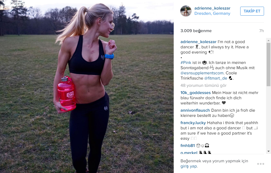 İnstagramin yeni fenomeni: Alman polis Adrienne Koleszar