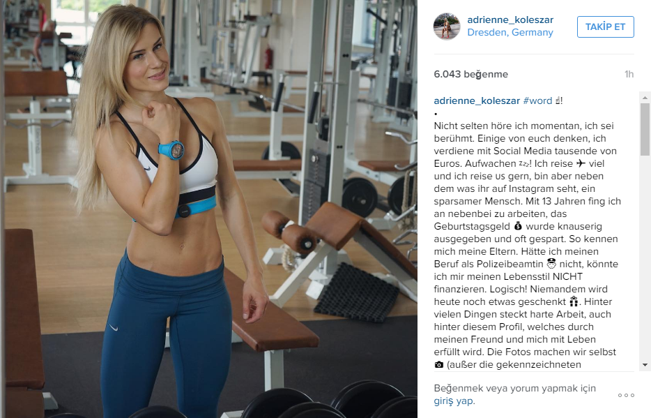 İnstagramin yeni fenomeni: Alman polis Adrienne Koleszar