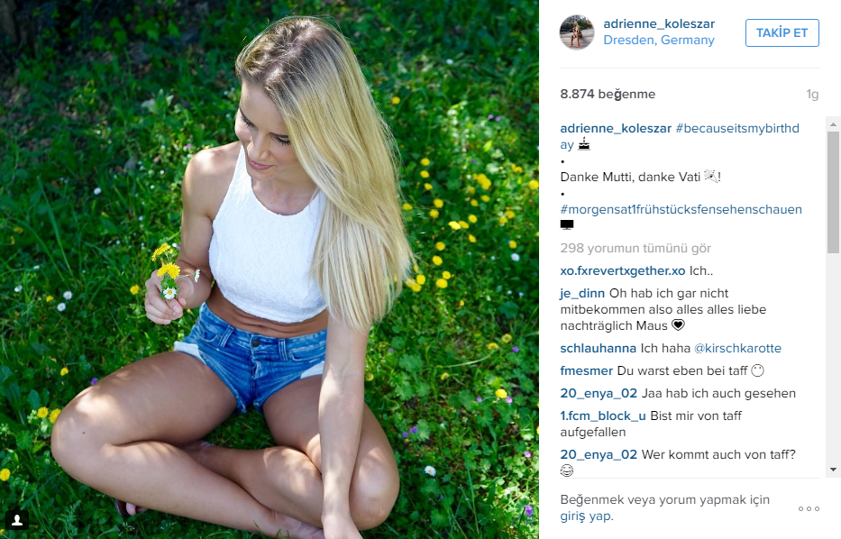 İnstagramin yeni fenomeni: Alman polis Adrienne Koleszar