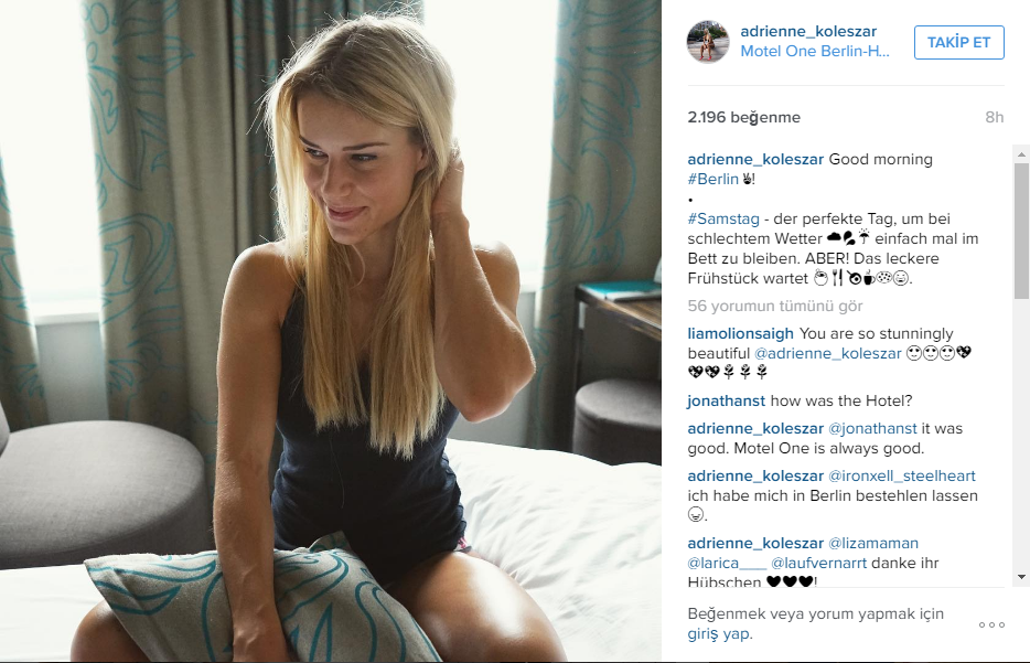 İnstagramin yeni fenomeni: Alman polis Adrienne Koleszar