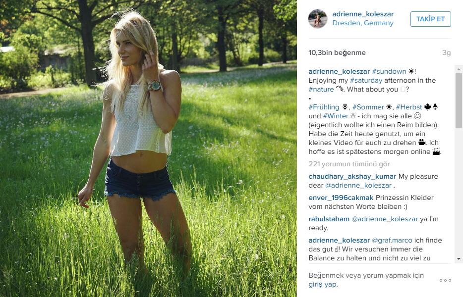 İnstagramin yeni fenomeni: Alman polis Adrienne Koleszar