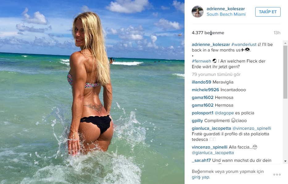 İnstagramin yeni fenomeni: Alman polis Adrienne Koleszar