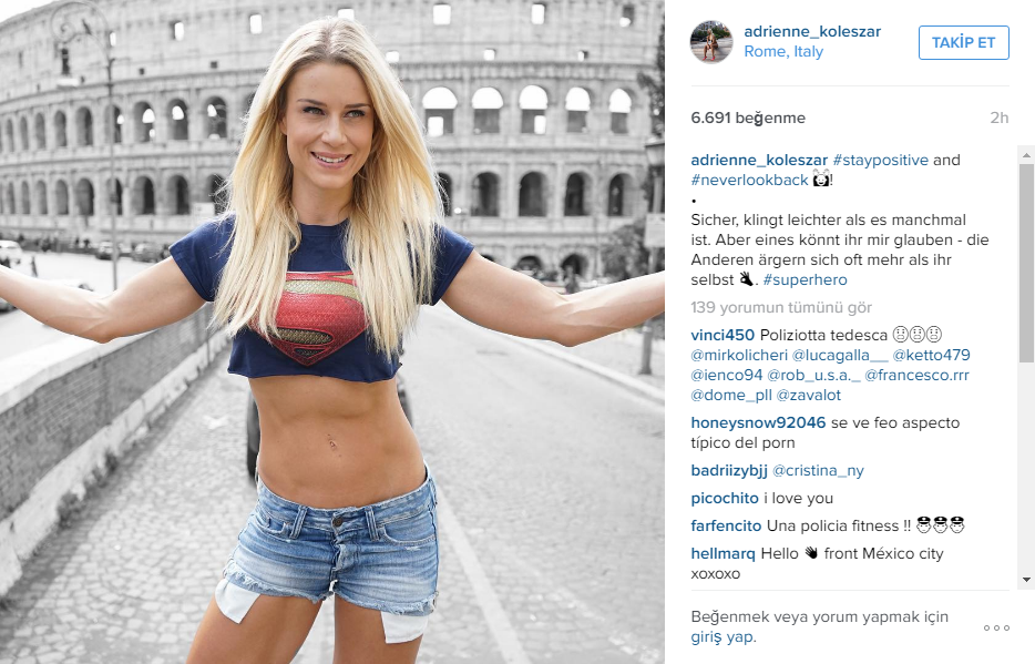 İnstagramin yeni fenomeni: Alman polis Adrienne Koleszar