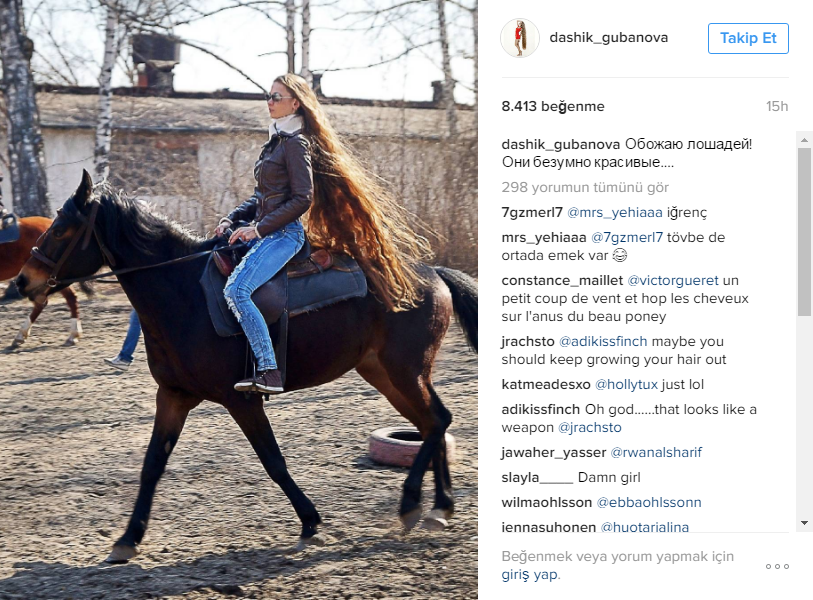 Modern çağın Rapunzeli : Dashik Gubanova