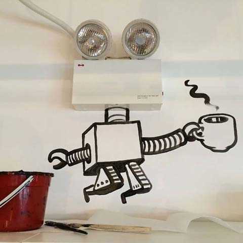 Eşyaları sanat eserine dönüştürüyor!