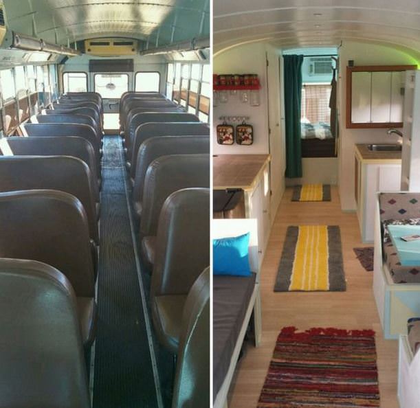 Otobüsü eve çevirdiler!