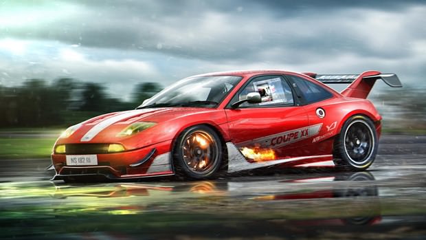 Hayalindeki otomobilleri photoshopla yarattı