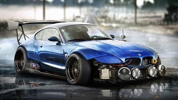 Hayalindeki otomobilleri photoshopla yarattı