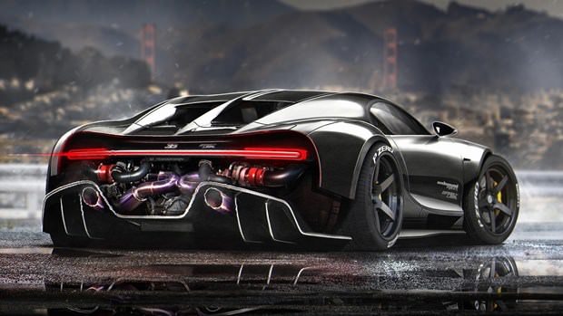 Hayalindeki otomobilleri photoshopla yarattı