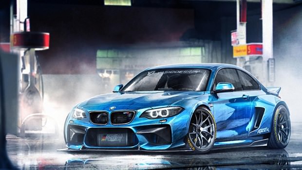 Hayalindeki otomobilleri photoshopla yarattı