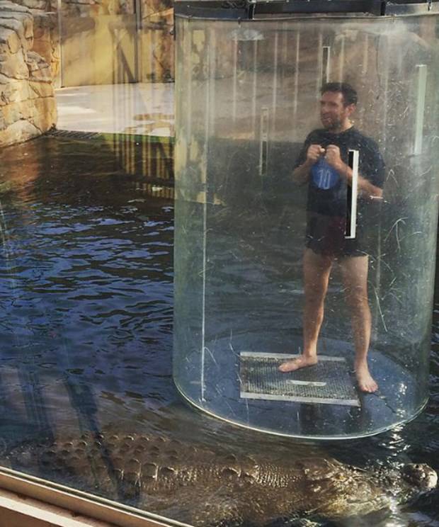 Ekstrem tatil: Avustralya'da timsah havuzu