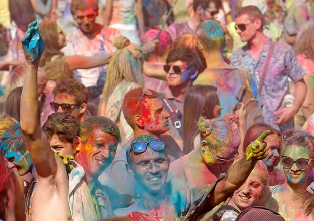 Kiev'de Holi Festivali