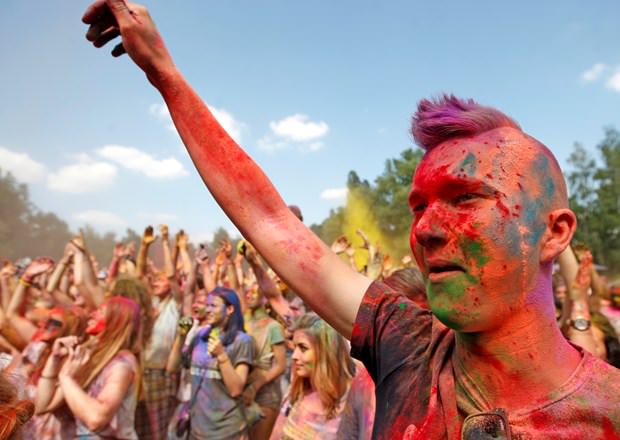 Kiev'de Holi Festivali