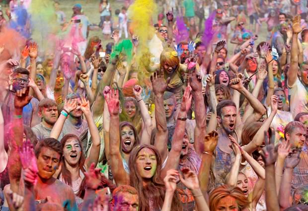 Kiev'de Holi Festivali
