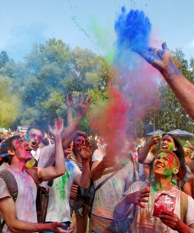 Kiev'de Holi Festivali