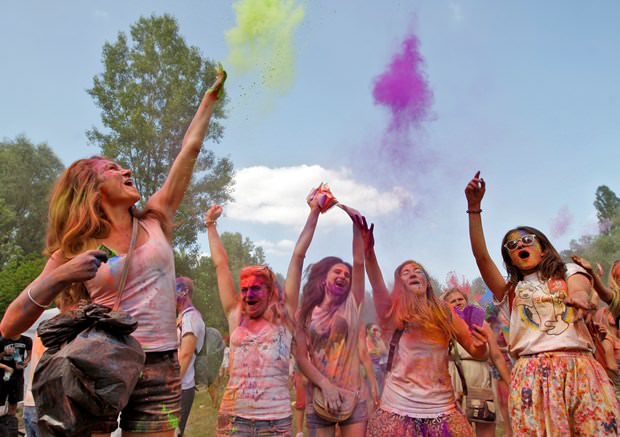 Kiev'de Holi Festivali
