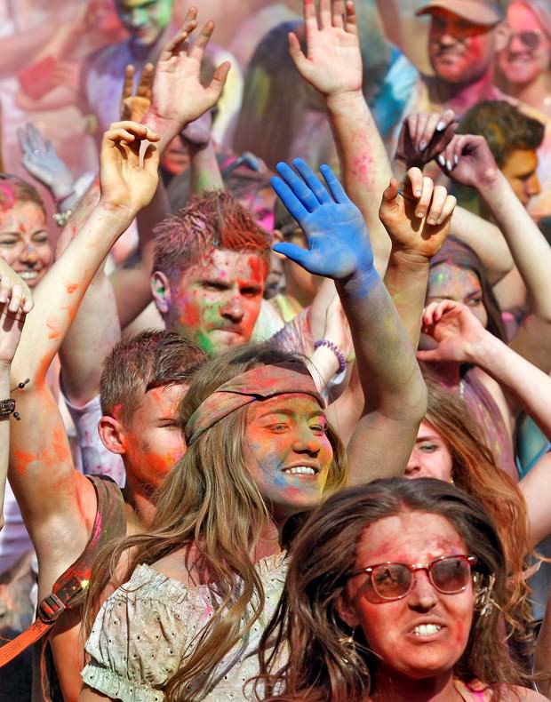 Kiev'de Holi Festivali