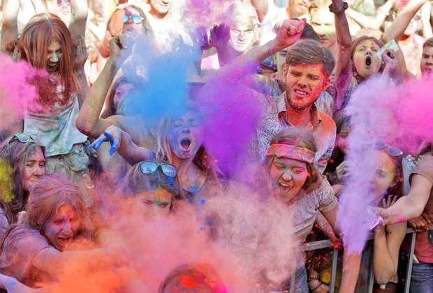 Kiev'de Holi Festivali