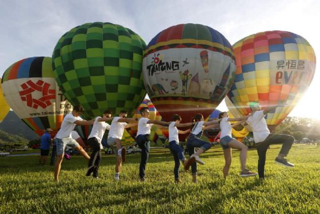 Tayvan'daki balon festivalinden kareler