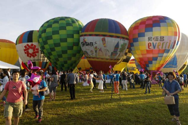 Tayvan'daki balon festivalinden kareler