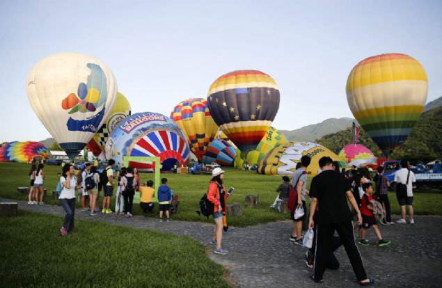 Tayvan'daki balon festivalinden kareler