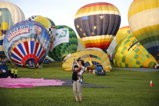 Tayvan'daki balon festivalinden kareler