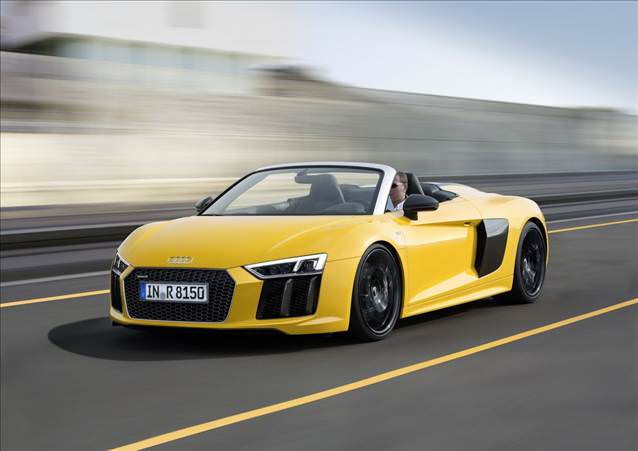 Audi R8 V10 Spyder yollara çıkıyor