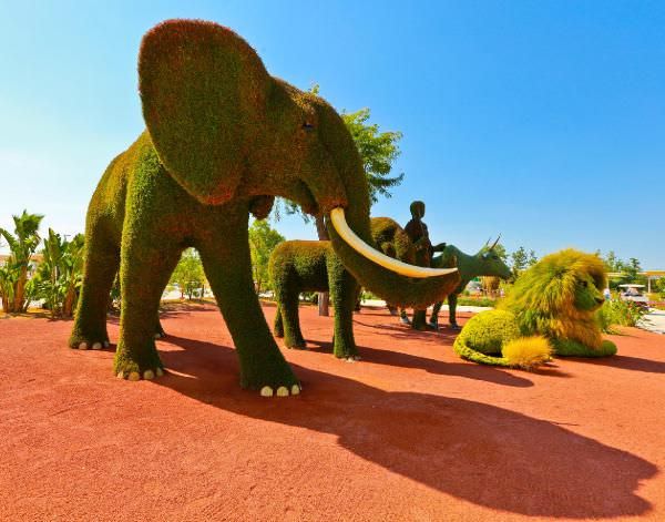 Bitki heykellere yoğun ilgi
