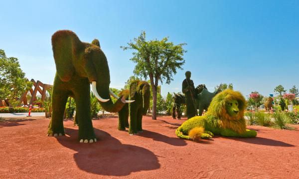 Bitki heykellere yoğun ilgi