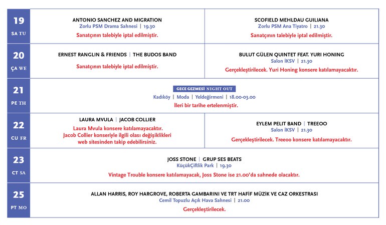 Muse, Skunk Anansie ve Joan Baez konserleri iptal oldu
