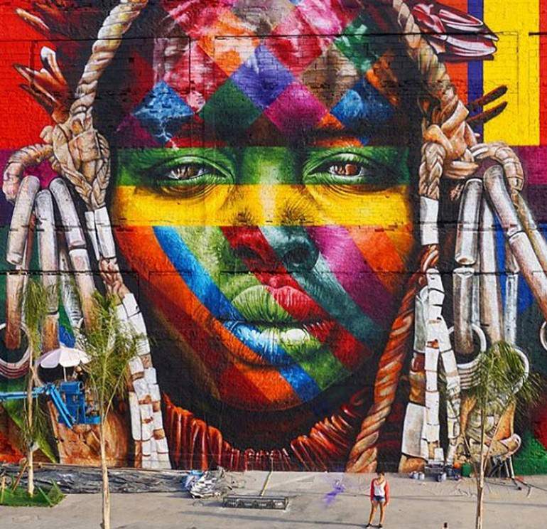 Grafitti sanatçısı Eduardo Kobra'dan rekor