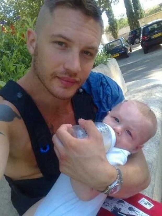 Tom Hardy ve oğlu Louis