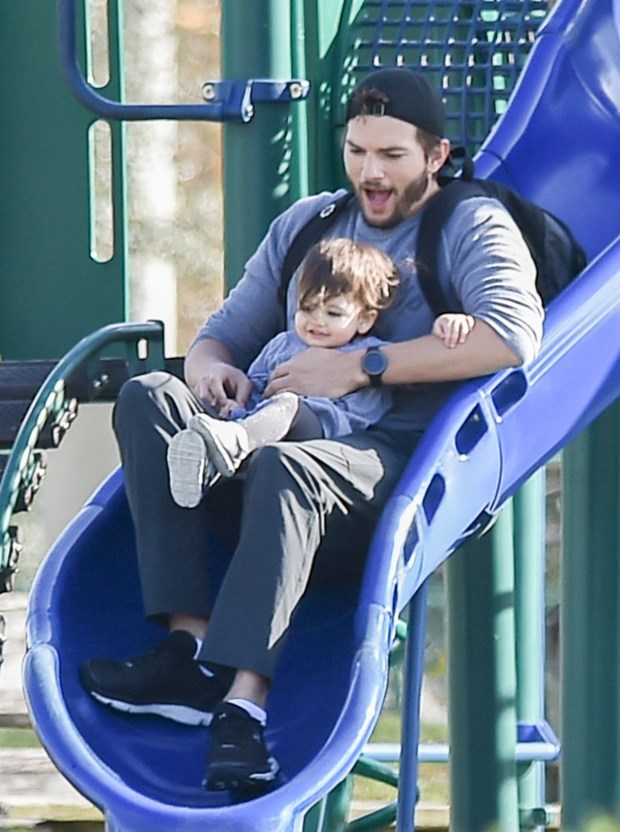 Ashton Kutcher ve kızı Wyatt