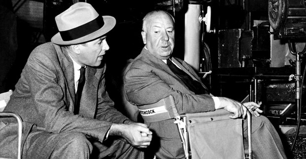 Alfred Hitchcock & Jimmy Stewart