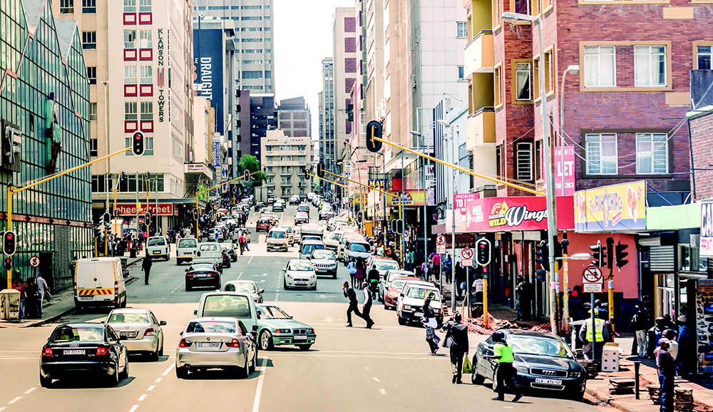 Daima canlı daima hareketli Johannesburg