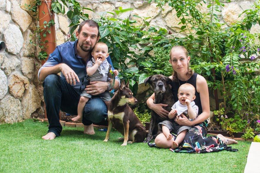 İkiz babasından yaratıcı fotoğraf projesi